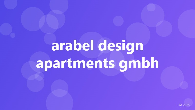 arabel design apartments gmbh