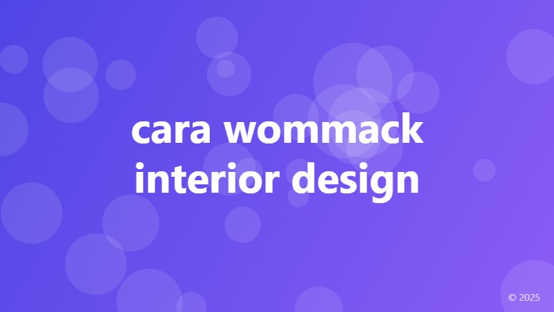 cara wommack interior design