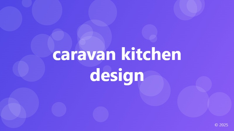 caravan kitchen design