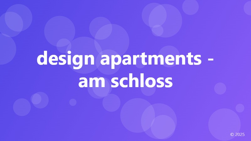 design apartments - am schloss