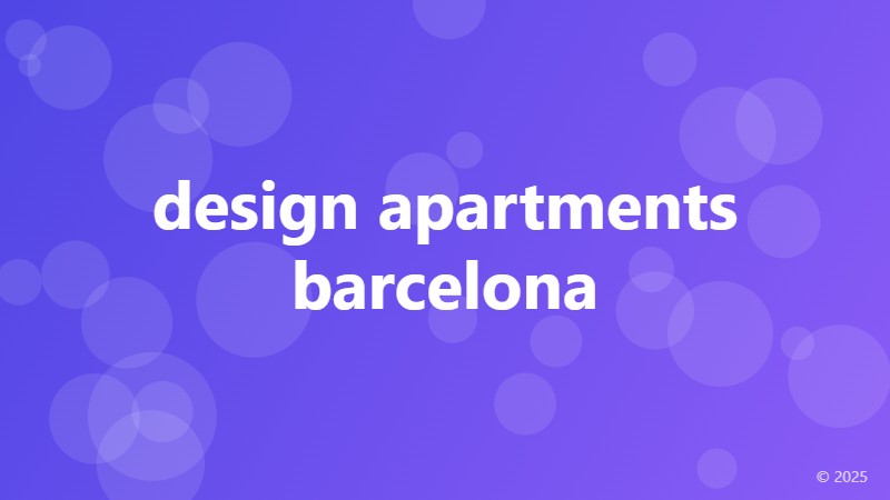 design apartments barcelona