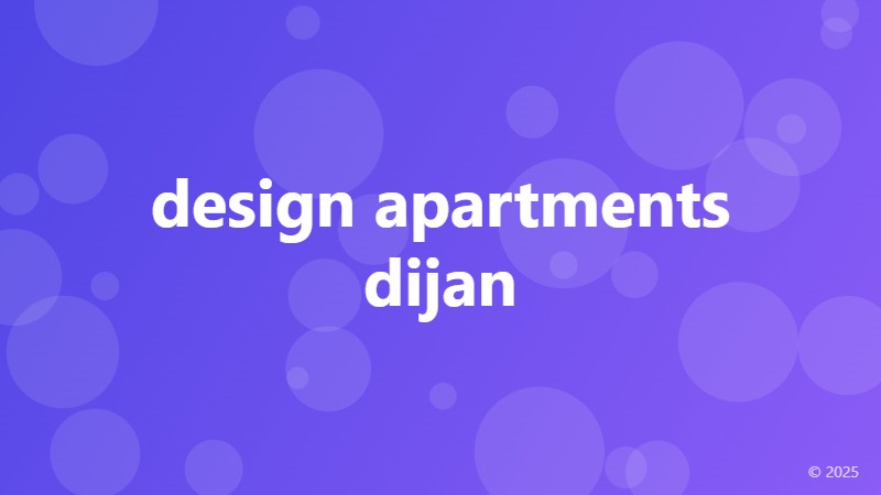 design apartments dijan