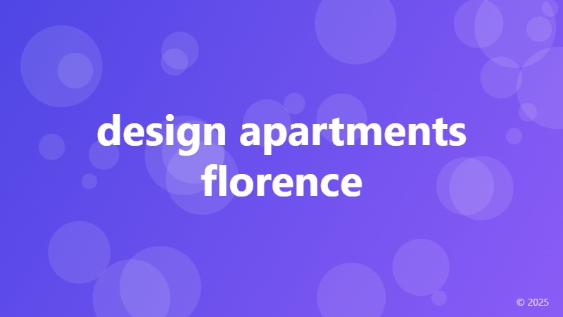 design apartments florence