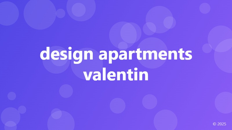 design apartments valentin