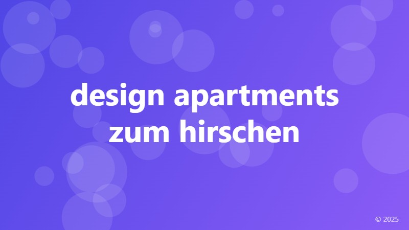 design apartments zum hirschen