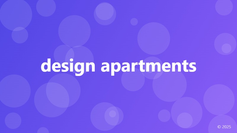 design apartments