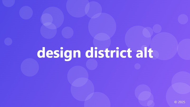 design district alt