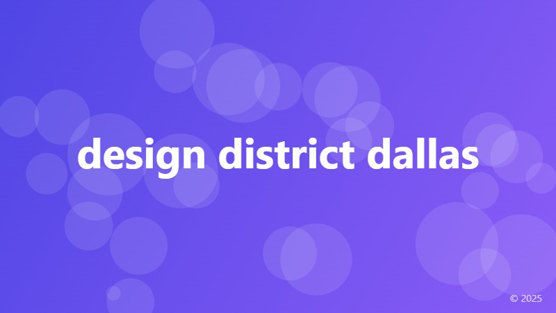 design district dallas