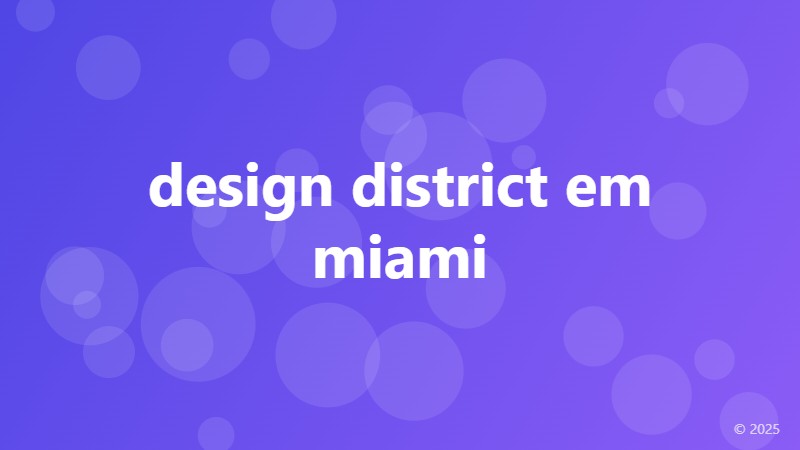 design district em miami