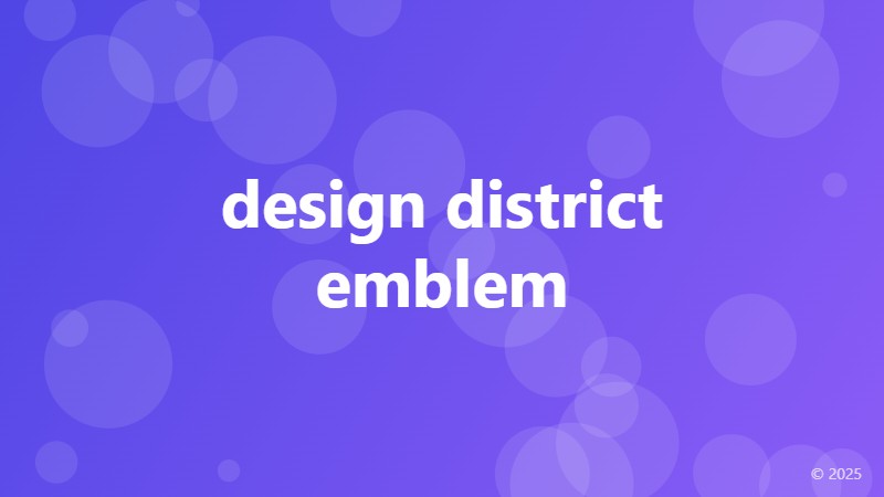 design district emblem