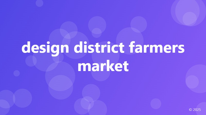 design district farmers market