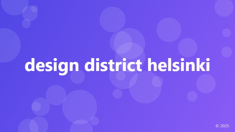 design district helsinki