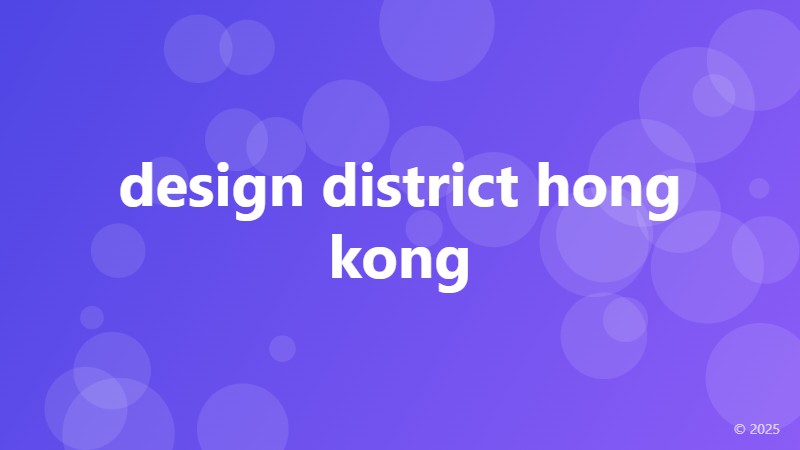 design district hong kong
