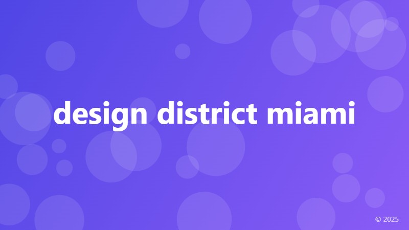 design district miami