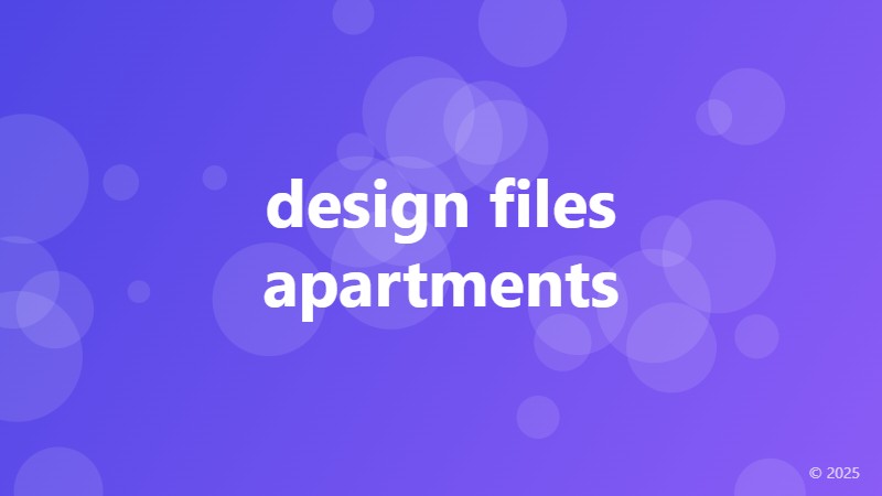 design files apartments
