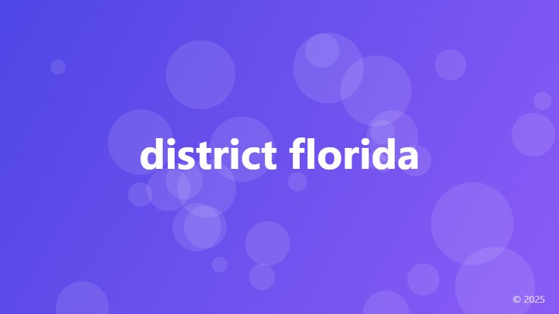 district florida