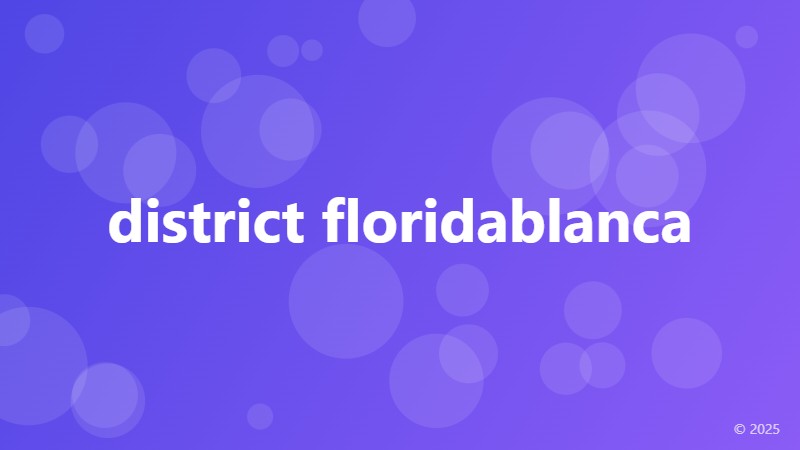 district floridablanca