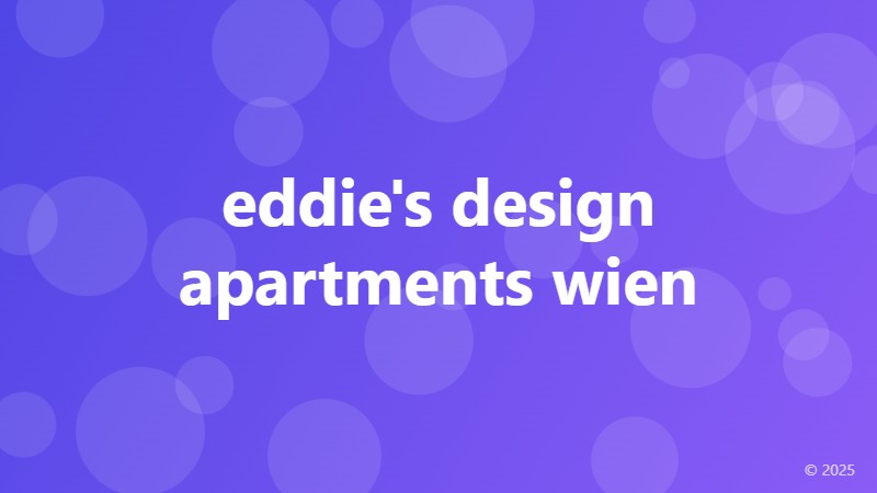 eddie's design apartments wien