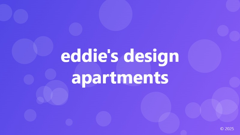 eddie's design apartments