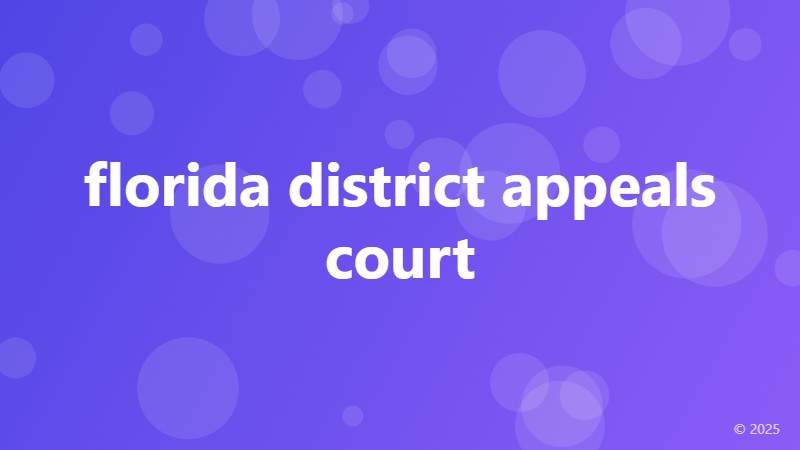 florida district appeals court