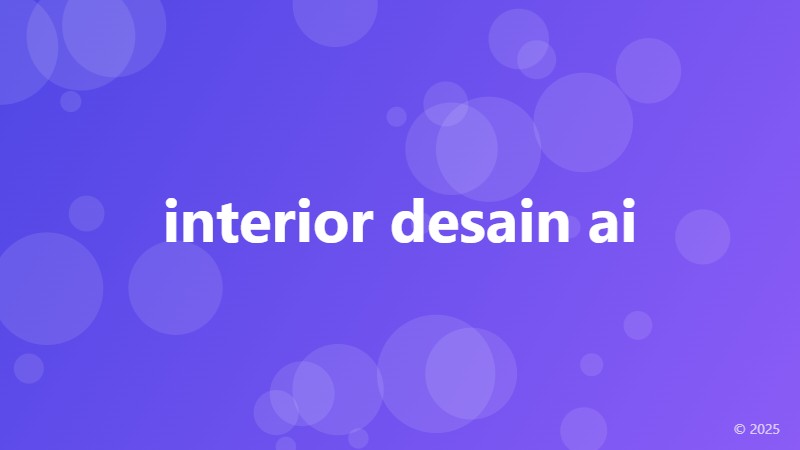 interior desain ai
