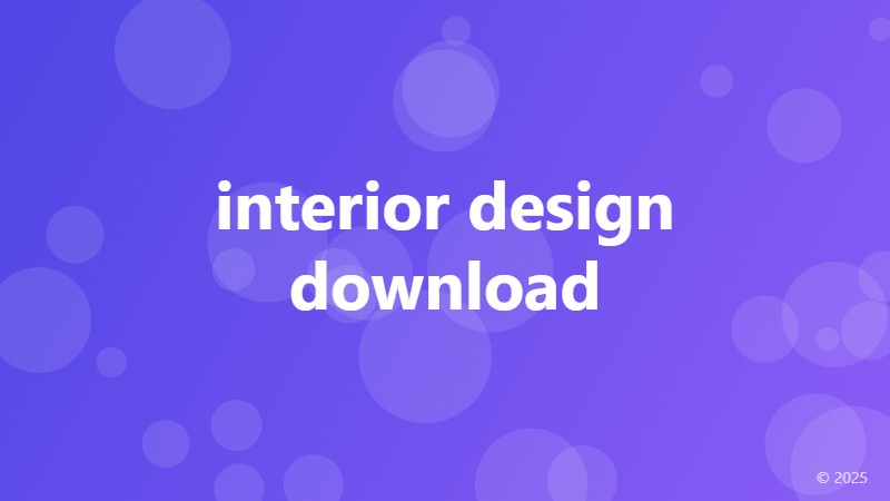 interior design download