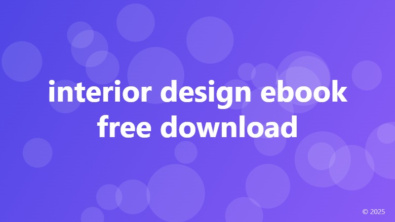interior design ebook free download