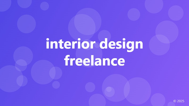 interior design freelance