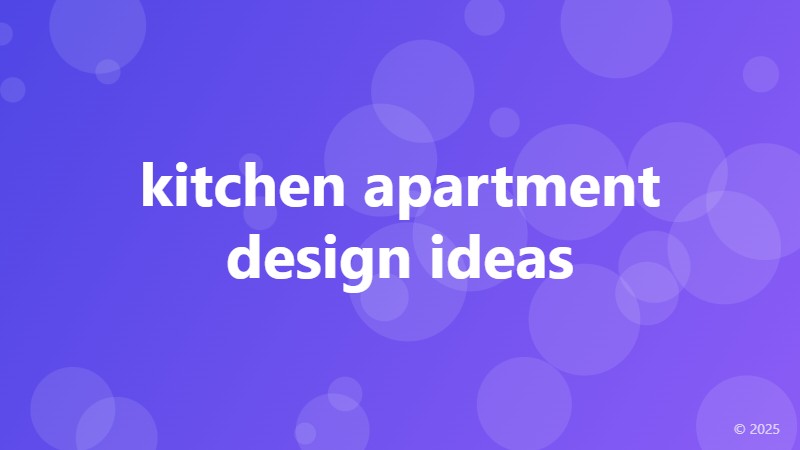 kitchen apartment design ideas