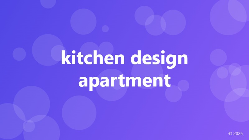 kitchen design apartment