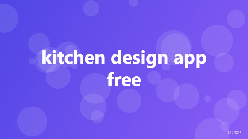 kitchen design app free