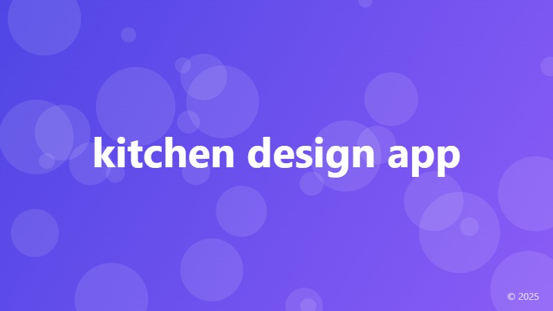 kitchen design app