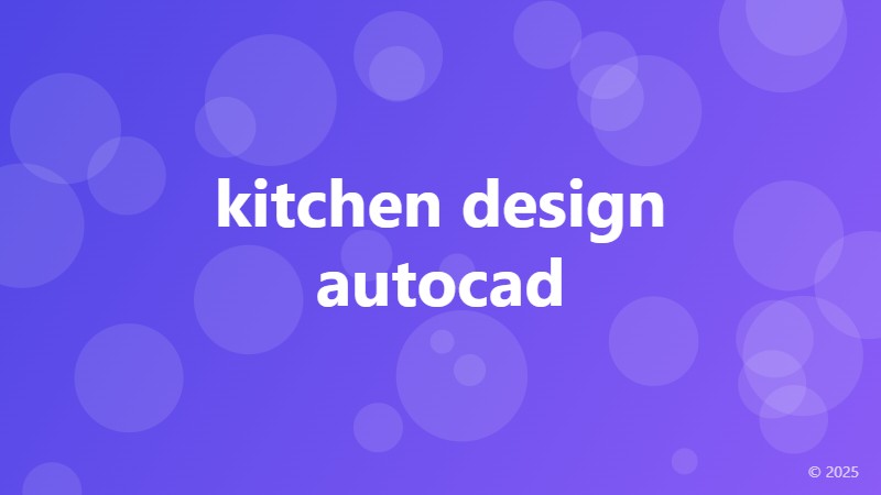 kitchen design autocad