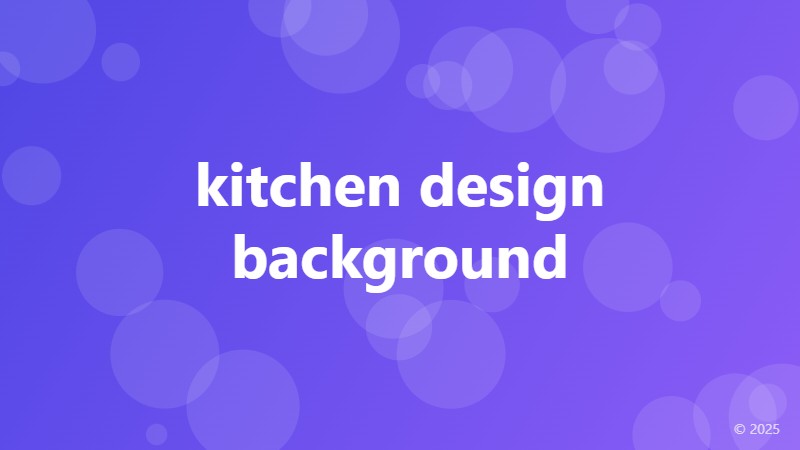 kitchen design background