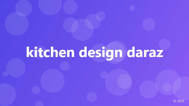 kitchen design daraz