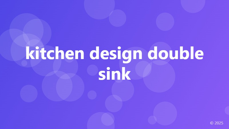 kitchen design double sink