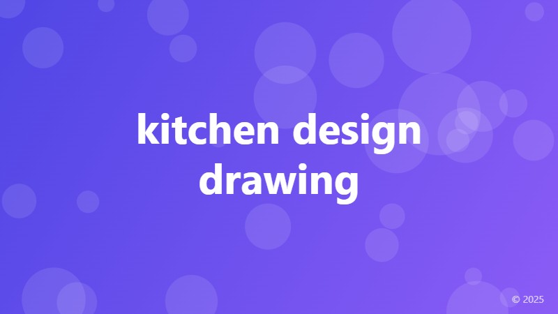 kitchen design drawing