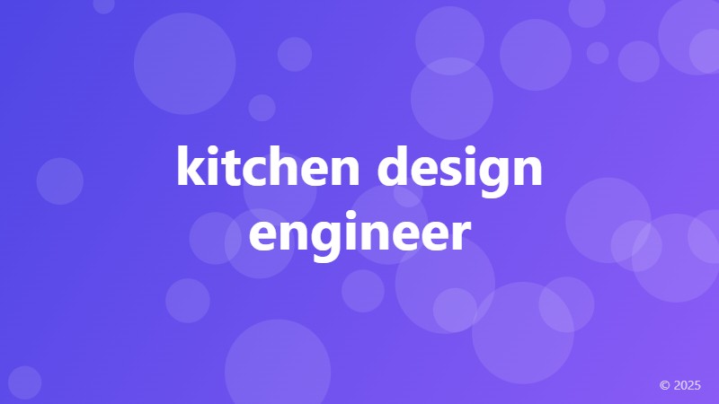 kitchen design engineer