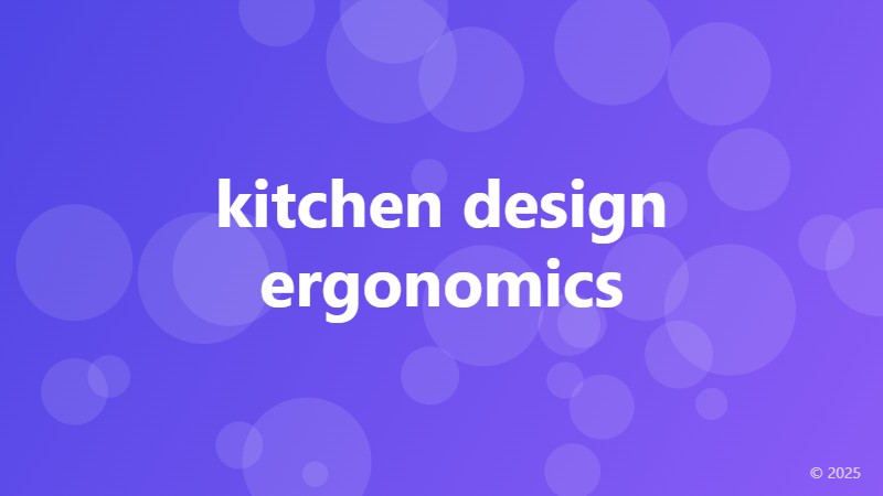 kitchen design ergonomics