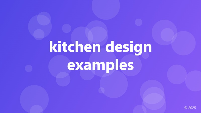 kitchen design examples