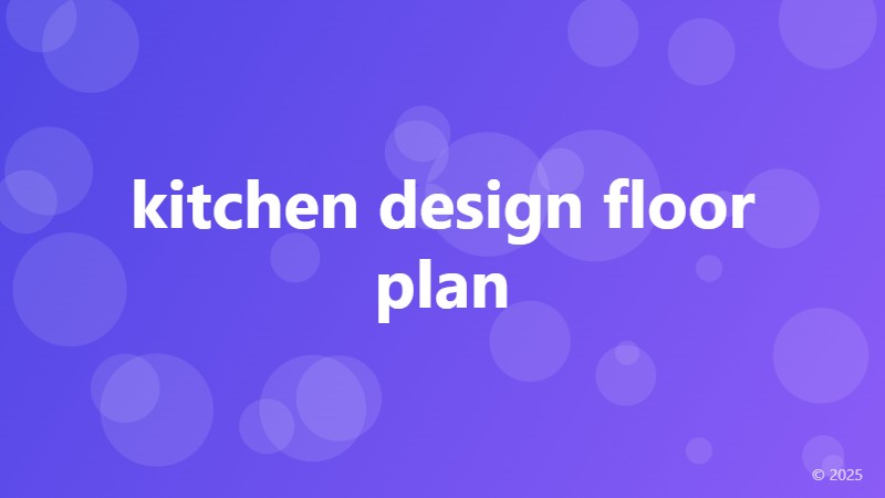 kitchen design floor plan