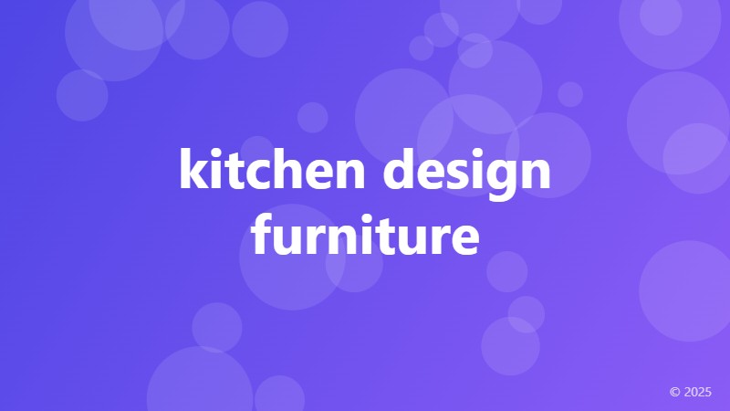 kitchen design furniture