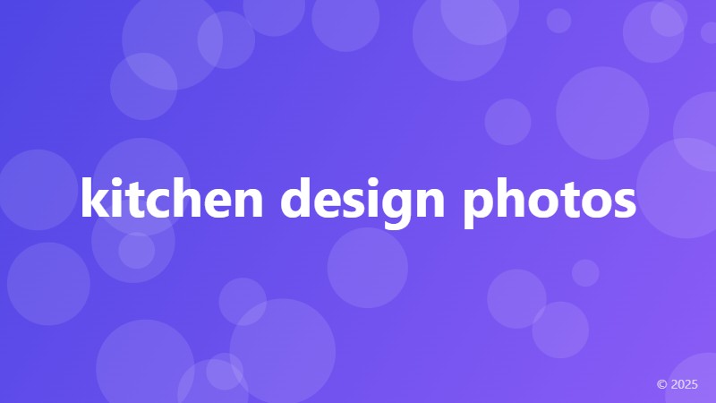 kitchen design photos