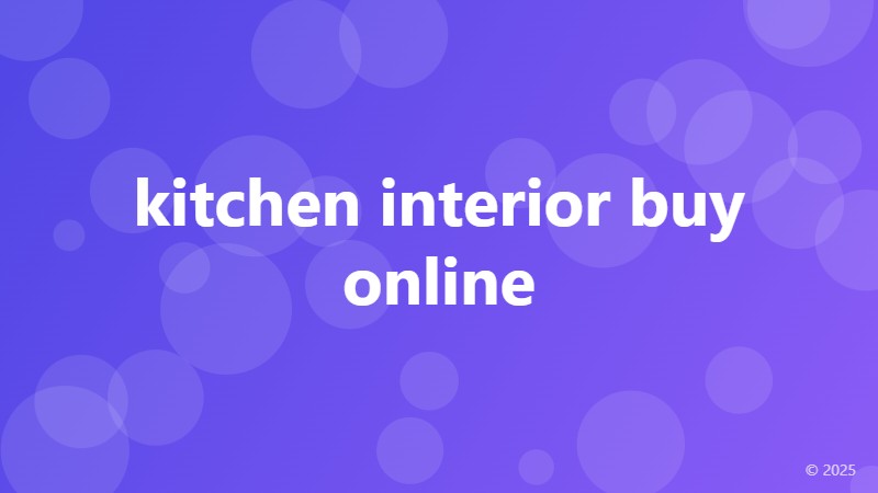 kitchen interior buy online