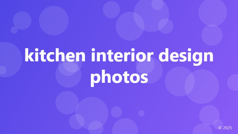 kitchen interior design photos