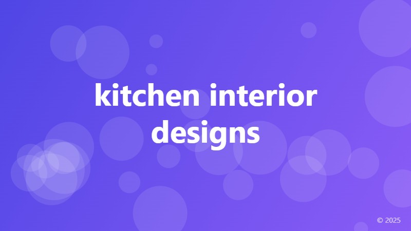kitchen interior designs