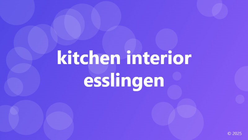 kitchen interior esslingen