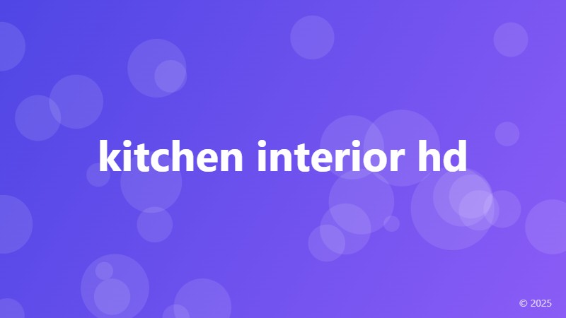 kitchen interior hd
