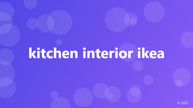 kitchen interior ikea