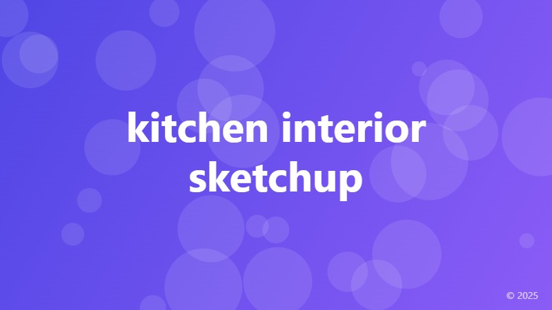 kitchen interior sketchup